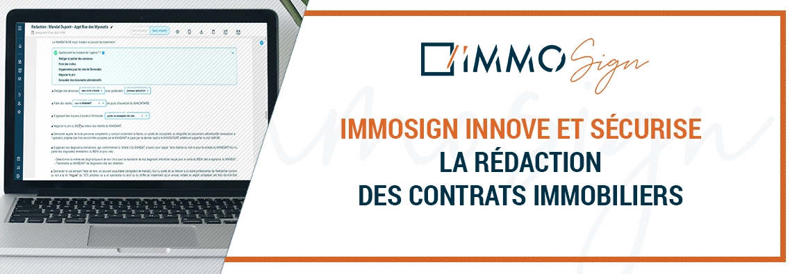 ImmoSign innove et sécurise la rédaction des contrats immobiliers